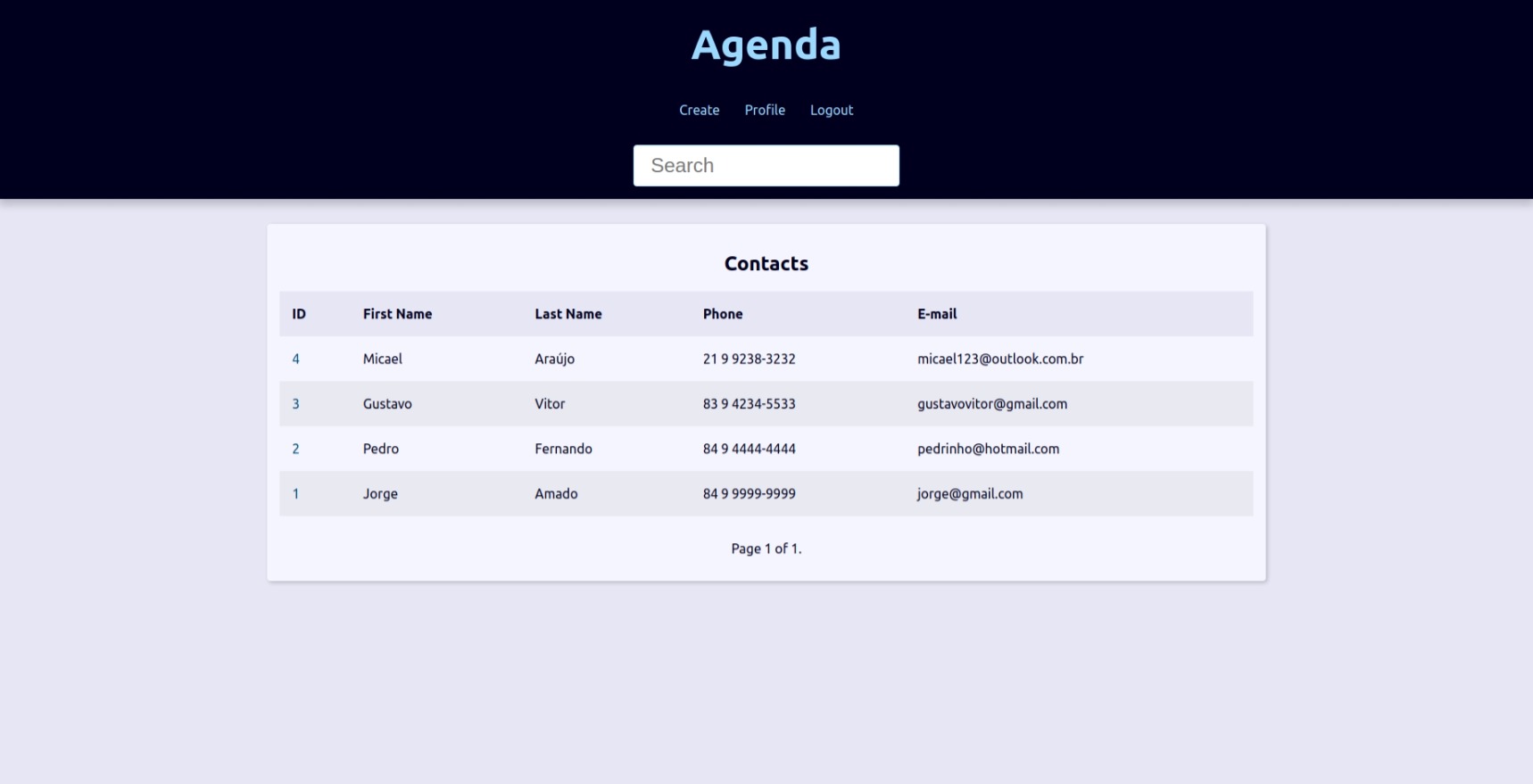 Image of Agenda Django.